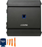 Alpine R2-SB10V-BNDL 10" Type-R Halo Loaded Enclosure with S-A60M 600 Watt Mono Amplifier and RUX-KNOB.2 Bass Knob