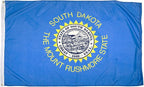 FlagSource South Dakota Nylon State Flag, Made in the USA, 3x5'