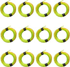 12 Pack String Trimmer Line .095 Compatible with Ego String Trimmer 095 Weed Eater String Pre-Cut Dual Color 3-section Fast-positioning Twisted Trimmer Line Universal Fit Weed Wacker String 14 ft