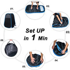 Foldable Portable Steam Sauna, Personal Sauna Tent for Home SPA with 1000w 2.2L Steamer, Folding Chair, Remote Control, Black