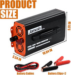 Jamesin Pure Sine Wave Inverter 1000 Watts, 2000 Watts Peak Power, 12 VDC to 110/120 VAC with LED Display for Home, Truck, Car, RV, Residential Solar Systems