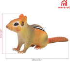 Chipmunk Figurine Sculpture for Home Decor, Chipmunk Animal Miniature Statue Figurine Model, Realistic Weather-resistant Figurines Statues for Lawn Yard Patio Porch Garden Decoration, Plastic Material