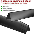 GasSaf 24.5" Flavorizer Bars for Weber Genesis 300 Gas Grills, Flavor Bar for Weber 7539 7540, Genesis E-310 E-320 S-310 S-320, EP/CEP 310 & 320 (Side-Knob), 5-Pack Porcelain Enameled Heat Plates Bars