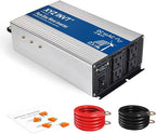 2000W Pure Sine Wave Inverter DC 48V to AC 120V, 3600W Peak Power with LED Display, Power Converter for Car, Truck, Solar, Home & Rechargeable Devices