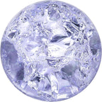 uxcell 30mm/1.2" Crystal Sphere Ball Ice Cracked Glass Solid Decorative Sphere Crystal Ball Prop Ornament for Feng Shui Divination Fortune Telling Tabletop Fountain Decoration, Purple