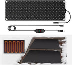 Heated Snow Melting Mats for walkways Stairs- Outdoor Heated Mats- Non-Slip Electric Heated Foot Mats for Winter Snow Removal- Heated Snow Melting Mat for Stairs garages Driveway (10in x 30in)