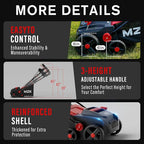 MZK 15-inch 2-in-1 Electric Dethatcher and Scarifier w/Removeable 5-Position Height Adjustment,Lawn dethatcher w/12-Gallon Thatch Collection Bag,Keep Lawn Health,(DS15A06)