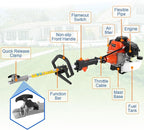 Samger 52cc 2 Cycle Gas Hedge Trimmer, 5 in 1 Garden Hedge Trimmer Combo, Gas Powered Trimmer with Extension Pole, Multifunctional Garden Trimming Tools