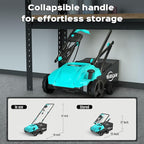 13-Inch 2-in-1 Electric Dethatcher & Scarifier, 12 Amp Lawn Tool with 8 Gal Collection Bag, Adjustable Depth, Powerful Motor for Healthier Grass