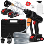 Cordless Pressure Washer, 6-in-1 Nozzle Portable Battery Powered Pressure Washer Handheld, Portable High Pressure Cordless Power Washer for Car/Floor/Patio Cleaning