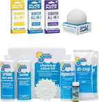 In The Swim Deluxe Chemical Value Kit and 100 Days of Summer Bundle - for Above Ground and In-Ground Pools - Easy Maintenance and Season-Long Clarity - 15K Gallons