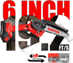 BEST Mini Chainsaw 6 Inch, Gardtech Cordless Portable Electric Chain Saw Handheld Electric Chainsaws with 2025 Upgraded 4 Chains 2 Batteries Good for Olders, DIYer, Gardeners Continuously 2 Hours Work
