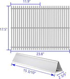 7636 7638 7639 Grill Grates Grill Replacement Parts for Weber Spirit Grill Spirit II E-310, E-320, S-310, S-320, GS4 Spirit 2 300 Flavorizer Bars 15.3”, 17” Stainless Steel BBQ Grid Accessories