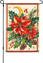 Christmas Garden Flag Vertical Double Sided Outdoor Yard Flags 12.5x18 Inch Burlap Banners for House Lawn