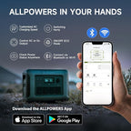ALLPOWERS R1500 LITE with UPS <15ms & 4x1600W AC Outlets 1600W/1056Wh LiFePO4 Station with 650W MPPT for Home, RV, Camping (R1500 LITE)