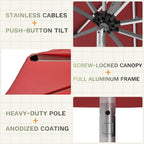 Patiowell Motorized Patio Umbrella