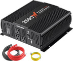 POTEK 2500W Power Inverter 12V DC to 120V AC Converter with 3 AC Outlets