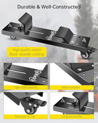 Snowblower Storage Dollies Fit for 44", 47", and 54" Snow Blower, Portable Snow Blower Rack with 360° Rotating Caster Wheels (2PCS)