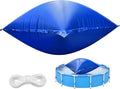 Sfcddtlg 7.8 x 6.3 Ft Large Pool Pillows for Above Ground Pools- Rectangle Winter Pool Cover Air Pillow- Inflatable Swimming Pool Closing Winter Pillow with Ropes for Support Pool Covers