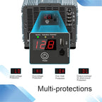 5000 watt Pure sine Wave car Power Inverter 12v to 110v /120V Inverter for car Vehicles Truck Camping Solar Panel Power Converter Adapter with Clamps Inverter 5000W