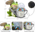 Bshine Frog Solar Lights Outdoor Garden - Waterproof Frog Statue Decoration for Patio, Path, Pathway Sculpture Yard Art, Lawn Ornaments, Gift for Mom, Home Decor Gift