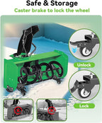 Snow Blower Storage Dollies Replacement Accessories Compatible for 44", 47", 54" Snow Blowers, Snow Blowers Storage Rack with Caster Wheels to Reduce Weight