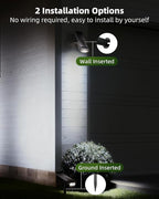 EZVALO Solar Spot Lights Outdoor Waterproof IP67, 3 Lighting Modes Landscape Spotlights, Efficient King-Size LEDs, Solar Powered for Garden Yard Pathway (6Pack, Cool White)