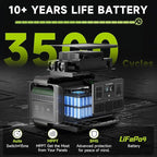 ALLPOWERS 2500W Home Backup Battery with 30A RV Output, 2016Wh LiFePO4 Portable Power Station with UPS for Home Use, Outdoor Camping, Off-Grid Emergency, Fast 1-Hr Recharge