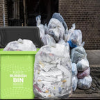 55-60 Gallon Trash Bags, 150 Count Bulk, Heavy Duty Clear Plastic Recycling Garbage Bags, Multi-purpose Can Liners for Business Home Commercial, Industrial Contractors, Storage, Outdoor
