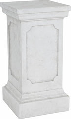 Decorative Roman Column Pedestal Column Plant Stand, Vintage European Style Classical Garden Pillar, Indoor Outdoor Decor, Pedestal Columns Plants Standing for Entryway Garden Yard Home (Antique White/25.75''H)