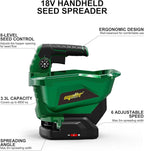 Handheld Power Spreader Compatible with Makita 18V Battery(Tool Only), Cordless Seed Spreader Available Year-Round, Electric Lawn Spreaders for Grass Seed, Fertilizer, Salt, Ice Melt, Feed