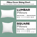 RSH DECOR: Sunbrella Pillow Covers Set of 2 | Covers Only - 26" x 16" | Outdoor Lumbar Pillow Covers Crafted with Sunbrella Performance Fabric | Cabana Classic Black Stripe