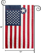 TOPFLAGS American Flag Garden Flag Embroidered Stars 12x18 Inch USA Small Flags for Yard US Flag Decor Outdoor