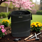 YUDI & GARDEN 19 Gallon Square Collapsible Yard Waste Bin｜Collapsible Trash Can｜Camping Trash Can, for Collecting Weeds or Yard and Party Waste