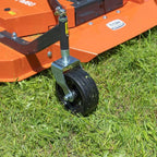 Titan Attachments 3 Point PTO Finish Mower, 72" Cutting Width, Cat 1 Hookup, Orange Finish, Rear Discharge, Pull Behind Mower for 30-50 HP Tractors, Low-Noise Cast Iron Gearbox