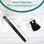 790-00120-0637 24" Shave Plate for MTD Snow Blower Scraper Bar Replacement for 784-5581A-0637 784-5581A-0662 784-5581