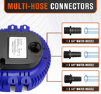 Sump Pump,Pool Cover Pump above Ground,submersible water pump Swimming Water Removal Pumps,for Swimming Pool Basement Garden Pond Tubs Draining,75W,Max Flow:850GPH,3 Adapters,25 Ft Power Cord (Blue)