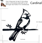Memorial Cardinal Bird Garden Statue, Metal Birds Yard DéCor, Outdoor Bird DéCor, for Backyards, Patios and Outdoor Spaces, Best Memorial Gifts for Women