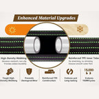 25FT Lightweight Flexible Garden Hose,Non-Slip Handles,Non-kink Hose,Solid Brass Fitting for Boats, RV Water Hose,Marine Washdown,Lawn,Garden,Leakproof TPE Hose (GreenBlack, 25 FT)