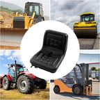 Lawn Mower Seat, Universal Lawn Tractor Seat Replacement, Compact High Back Mower Seat, Central Drain Hole Skid Steer Seat for Loader Tractor Forklifts Dozers Excavators