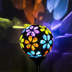WNP Outdoor Christmas Solar Stake Light Decoration Garden Waterproof,Colorful Glow Solar Powered Flower Ball Light Decorative Outdoor Landscape Solar Absorbed Lights for Yard,Path