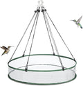 Universal Wild Bird Seed Catcher Hanging Hoop Platform Bird Seed Catcher Tray for Hummingbird Feeders Bee Feeder Outdoor Garden Accessories(2 Pieces,24 Inch)