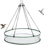 Universal Wild Bird Seed Catcher Hanging Hoop Platform Bird Seed Catcher Tray for Hummingbird Feeders Bee Feeder Outdoor Garden Accessories(2 Pieces,24 Inch)
