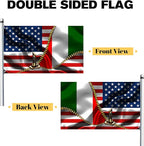 Vintage American America Usa Italy Italians Flags For Outside Yard 3x5 Ft Double Sided Printed 100d Polyester Lightweight Garden Welcome Outdoor Banner Brass Grommets