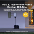 EF ECOFLOW 120V Home Backup Kit: DELTA Pro 3600Wh Power Station with Transfer Switch Kit, 3600W AC Output, Solar Generator for Home Use, Emergency, RV