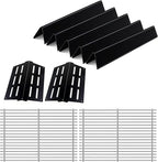 7620 Porcelain Flavorizer Bars 7524 Stainless Steel Grill Grates for Weber Genesis E310 E320 E330 S310 S320 S330 EP-310 with 7622 Heat Deflector Grill Replacement Parts for Weber 300 Series