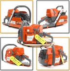 NEO-TEC NH872 24 Inch Gas Chainsaw,71 cc Gasoline Chain Saw Power Head,All Parts Compatible with Husqvarna 372XP