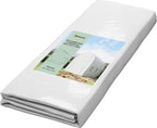 Outsunny 9.8' x 6.6' x 6.6' Plastic Greenhouse Cover Replacement, Heavy Duty Waterproof Tarp for Hoop House, Sheeting with 6 Windows, Door & Reinforcement Grid, White