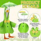 Abbylike Porch Goose Outfits Porch Yard Goose Outfits Clothes Costume Fits Large 23'' Cement for Garden Yard Statue Pathway Decorations