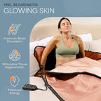LifePro RejuvaWrap Far Infrared Sauna Blanket for Detox & Relaxation – Available in 5 Colors & 3 Models – Portable Sauna Blanket Infrared for Muscle Relief, Circulation & Recovery – 9 Heat Levels
